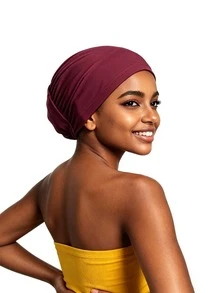 YPGVUO 7Pcs Ruched Stretch Hijab Inner Cap Set, Soft Elastic Undercap For Daily Prayer & Hair Cover, Birthday Holiday Gift For Women - Multicolor - View 7