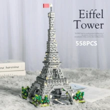 2237pcs Eiffel Tower Micro Particle Building Block Model Souvenir, Romantic Home Decor, Gift For Loved Ones, Holiday/Christmas/New Year Gift - Multicolor - View 5