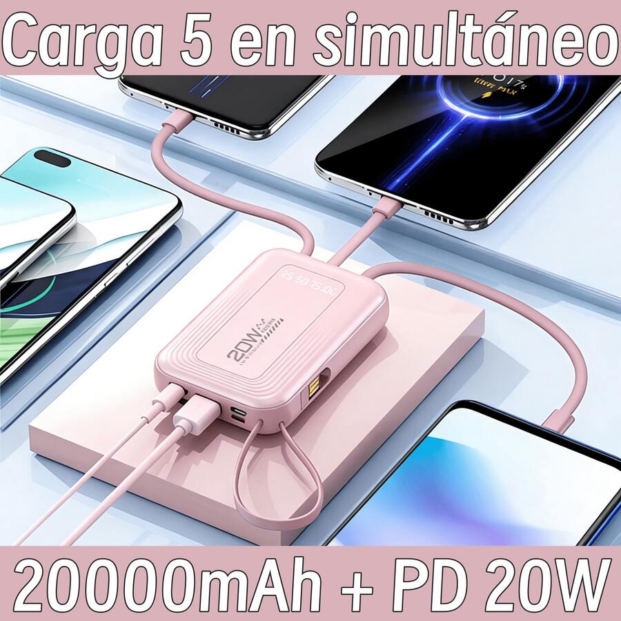 Power Bank - Rosa - View 1