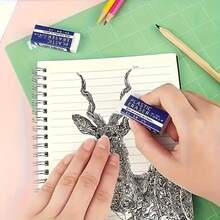 Art Drawing Plastic Eraser, Rectangular Low-Residue Clean Eraser For Home, Office And Student Use - Multiple Models - View 3