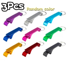 1/2/3pcs Colorful Beer Bottle Opener, Premium Metal Keychain Bottle Opener, Unisex Beverage Bottle Opener, Compact And Practical, Easy To Carry, Effortlessly Open Beer Bottle Caps - Multicolor - View 14