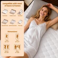 10"12"14" Queen Mattres Twin Full Queen King Size Bed Mattress In A Box, Hybrid Pocket Spring Breathable Cotton Layer Mattress For Motion Isolation & Silent Sleep, Lumbar Support & Pressure Relief, Medium Firm - 黑與白 - 查看 4