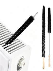 Long Flexible Dryer Vent Cleaning Kit, Anti-Gas Fire Lint Removal Brush, Stainless Steel Multi-Function Vacuum Cleaning Tool, Suitable For Dryer Vent/Radiator/Refrigerator Condenser Coil, Wear-Resistant Durable Home Essential - Multicolor - View 3