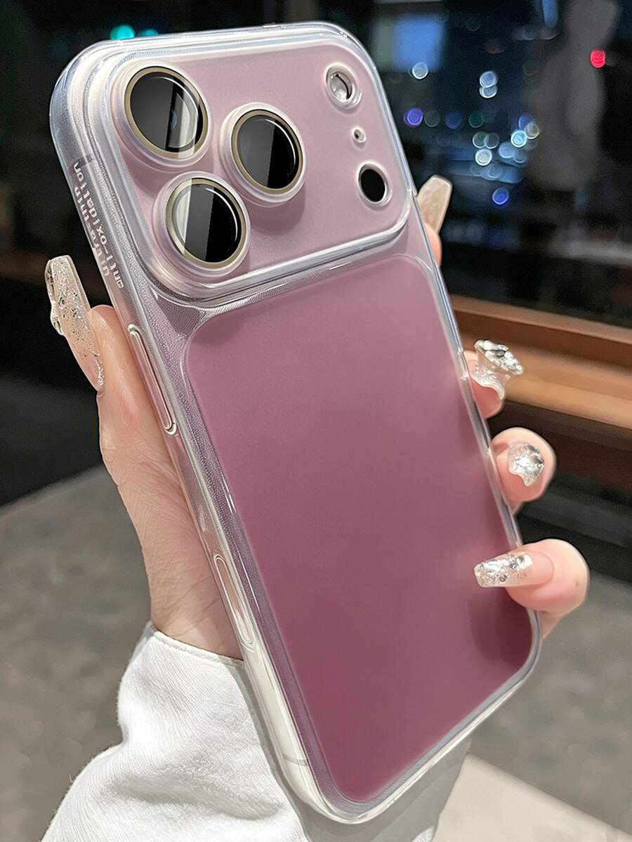 Casing Pelindung Premium Mewah Matte Transparan Anti Guncangan Kompatibel dengan iPhone 17 Pro Max 17 Pro 17 16 Pro Max 16 Pro 16 15 Pro Max 15 Pro 15 14 Pro Max 14 Pro 14 13 Pro Max 13 Pro 13 12 Pro Max 12 Pro 12 dengan Pelindung Lensa Terintegrasi dan Penutup Belakang Anti Jatuh - Putih Matte - View 1
