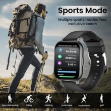 Unisex Smart Watch - Wireless Call/SMS/Multiple Sports Modes/Remote Photo/Fitness Tracker, Compatible With Android And IOS Systems, USB Charging, Alloy Case/Silicone Strap, Fashionable And Modern, Clear Screen Display, Perfect Gift For Men/Women/Partners/Parents - View 4
