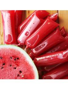 50/100/200 buah Kantong Es Transparan, Cocok untuk Es Loli Buatan Sendiri, Kantong Hadiah Pembuatan Es Rumahan, Cocok untuk Es Serut dan Pengawetan Es Krim, Cocok untuk Pesta dan Dapur - MultiWarna - View 4