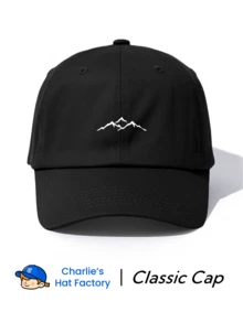 1pc Mountain Peak Print Baseball Cap, Vintage Fashion Distressed Style, Unisex, Suitable For All Seasons, Adjustable Size, Soft Crown, Fashionable Hiking Hat, Perfect For Outdoor Trips, Hiking, Daily Wear, Ideal Gift - Mountain - View 8
