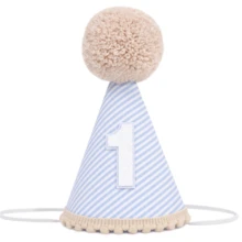 1/2 Birthday Party Hat, Half Birthday Cone Hat With Pom Pom, Half Birthday Crown Photo Prop For Party Decorations - Multicolor - View 9