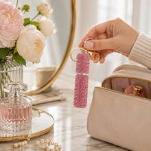 1pc Shiny Valentine's Day Wedding Birthday Gift Perfume Atomizer Keychain, Refillable Mini Portable Spray Bottle Dispenser, With Lobster Clasp, Fashionable Bag Charm Car Keychain, 8 Colors Available - Multicolor - View 8