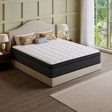 10"12"14" Queen Mattres Twin Full Queen King Size Bed Mattress In A Box, Hybrid Pocket Spring Breathable Cotton Layer Mattress For Motion Isolation & Silent Sleep, Lumbar Support & Pressure Relief, Medium Firm - 黑與白 - 查看 9