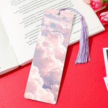 1pc PET Printed Bookmark, Exquisite And Beautiful Pattern, Durable And Elegant, Unique Design Suitable For Daily Use Or Collection. The Best Gift For Back To School Season, Whether For Personal Use Or As A Gift For Family And Friends, It's A Unique And Practical Gift Choice To Add Atmosphere And Fun To Reading Time (Random Color Tassel) - 1 Set - View 7