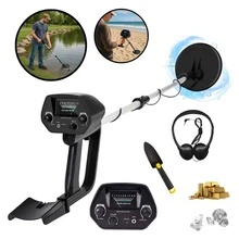 Detector de Metal De 1,5M Profundidade com Pilha Pá e Fone de Ouvido Importway - Preto - Visão 1