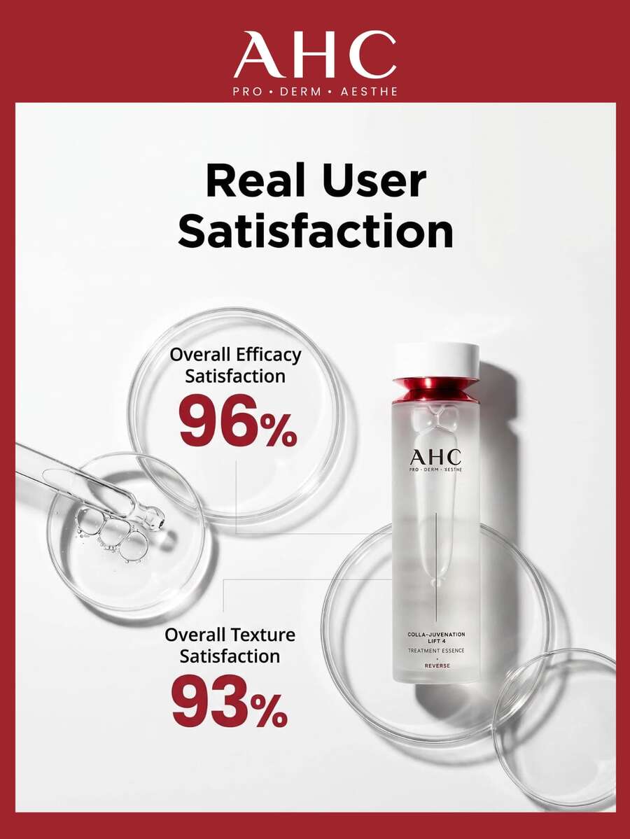 Hecho en Corea & Importación Original AHC COLLA JUVENATION LIFT 4 Esencia de Tratamiento 130ml Productos de Cuidado de la Piel Coreanos Importados - 130 ml - Ver 1