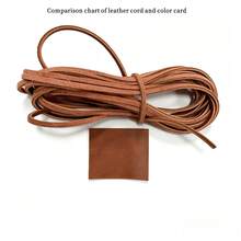 1 捲 5米長超細纖維瘋馬皮仿皮繩 2.8mm厚 3mm寬，適用於手工DIY手鍊製作、禮品包裝綁繩、靴子鞋帶、扁平皮條等多用途 - B - 查看 9