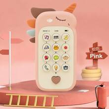 Baby Phone Toy With Music And Sound, Rubber Teething Ring, Simulated Phone, Early Education Toy, Children's Gift - Multicolor - View 10