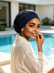 YPGVUO 7Pcs Ruched Stretch Hijab Inner Cap Set, Soft Elastic Undercap For Daily Prayer & Hair Cover, Birthday Holiday Gift For Women - Multicolor - View 2