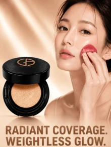 Giorgio Armani Armani 絲綢柔光氣墊粉底液 #1 5g，輕盈保濕，完美遮瑕，持久亮澤，內建鏡子，適合日常妝容 - 黑色 - 查看 3