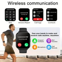 Unisex Smart Watch - Wireless Call/SMS/Multiple Sports Modes/Remote Photo/Fitness Tracker, Compatible With Android And IOS Systems, USB Charging, Alloy Case/Silicone Strap, Fashionable And Modern, Clear Screen Display, Perfect Gift For Men/Women/Partners/Parents - View 8