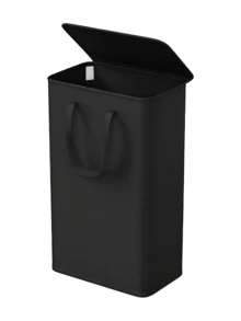 Bamboo Laundry Basket With Lid And Wheels, Includes Detachable Inner Laundry Bag, Slim Design With Lid, Freestanding Rectangular Corner Storage Basket, Multi-Functional Home Storage Basket, Storage Box With Lid - Side Handles, Foldable Design, Bamboo Reinforced, Suitable For Bedroom, Bathroom, Laundry Room, Dormitory, Etc. - Multicolor - View 20