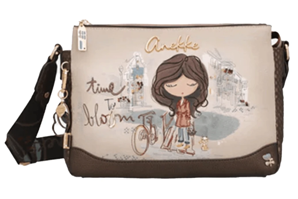 ANEKKE | Bolso Bandolera Anekke Tulip – Bandolera de Mujer con 3 Compartimentos y Asa Regulable – Cierre de Cremallera – Bolso Estampado Cómodo, Práctico y Versátil – Modelo 43703-184 - Multicolor - Ver 1