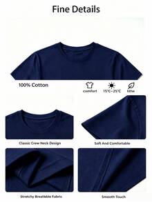 Women T-Shirts - 藏蓝色 - 查看 2