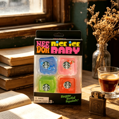 1pc Soft Jelly Squishy Toy, Ins Style Ice Cube Squishy, Transparent Realistic Ice Cube Squishy, Stress Relief Toy, Soft Rubber Q-Bounce Squishy Toy, Slow Rebound Hand Squeeze Stress Relief Toy, Healing Soft Cute Squishy, Office Desk Stress Relief Decor, Student Leisure Stress Relief Toy, Emotional Release Hand Toy