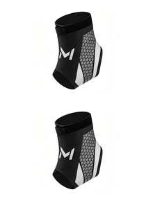 Sports Ankle Support, Suitable For Basketball, Football, Volleyball And Fitness, Unisex, Shock-Absorbing Function To Relieve Foot Fatigue, With Hook And Loop Heel Protection Design, Wrap-Around Compression Structure And Adjustable Ankle Support System. - Multicolor - View 12