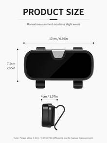 Car Sun Visor Fashion Glasses Storage Box, Car Fashion Glasses Storage Box With Scratch-Resistant Velvet Lining, Universal Vehicle Storage Box, Suitable For Fashion Glasses, Tickets And Cards, Snap Button One-Click Open Design, Convenient To Take And Put - A - View 11