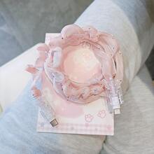 1 Set Light Pink Small Bow Print Data Cable Protector Set, Dustproof And Oil-Resistant, Slows Down Shell Aging And Yellowing, Pet Bite-Resistant, Light Pink Mini Bow Data Cable Protector Korean Minimalist Style, Versatile For Commuting, Compatible With Apple 18W/20W Fast Charger, Niche Gentle Highly Attractive Gift For Girlfriend - Exquisite Printed Bow - View 6