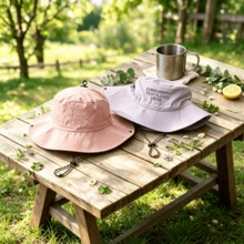 Personalized Embroidered Foldable Bucket Hat Outdoor Hat Hiking Hat Customized Sun Hat Camping Hat Summer Hat Travel Sun Hat - Multicolor - View 5