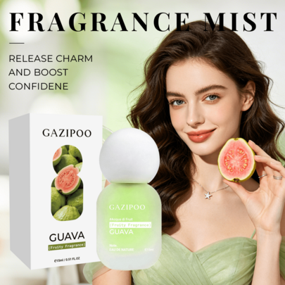 GAZIPOO 15ML/0.51FL.OZ Perfume en Spray Gourmet de Frutas y Flores para Mujeres, Fragancia de Larga Duración, Disponible en Múltiples Aromas de Durazno, Higo, Limón, Manzana de Cera, Guayaba, Tamaño Mini Portátil de Viaje, Perfecto para Trabajo, Estudio, Citas & Cena, Excelente Regalo de Festival para Damas