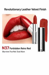 Givenchy Le Rouge Perfecto N37 迷你唇膏 1.5g，絲絨啞光玫瑰紅持久不褪色唇釉旅行裝 - Satin Matte - 查看 5