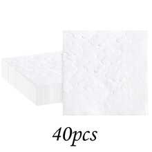 20/40/100pcs Cloud Cocktail Napkins, Embossed White Disposable Decorative Beverage Napkins For Baby Shower, Birthday Party, Table Decor, Wedding And Bridal Shower - View 9