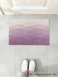1PC, Light Purple Gradient Diagonal Stripe Rectangular Living Room Area Rug, Morandi Low Saturation Soft Decor Mat, Bedroom Balcony Universal Style, Lively And Dreamy Style, Suitable For Parent-Child Play Area And Other Scenes; Decorative Rug, Bedroom Decor, Small Rug, Rug, Home Decor, Living Room Rug, Living Room Small Rug, Bedroom Rug, Living Room Home Decor, Outdoor Rug, Washable Rug - Multicolor - View 5