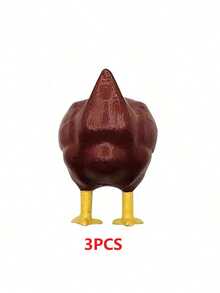1/2/3pcs Cute Chick Butt Fridge Magnets - A Fun, Creative And Decorative Design With Strong Magnetic Force; Suitable For Kitchen, Office, Whiteboard, Storage Cabinet And Refrigerator. A Unique, Personalized Magnet (Product Stripe Pattern May Vary). - Chicken Butt Magnet - View 15