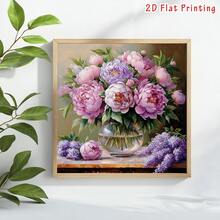 1 Set [40*40cm/15.7*15.7in], 11CT/14CT Printed Fabric Cross Stitch DIY Kit, Red Rose, Includes Printed Fabric, Needles, Threads, Pattern And Instructions, Suitable As A Gift For Friends And Family - A - View 16