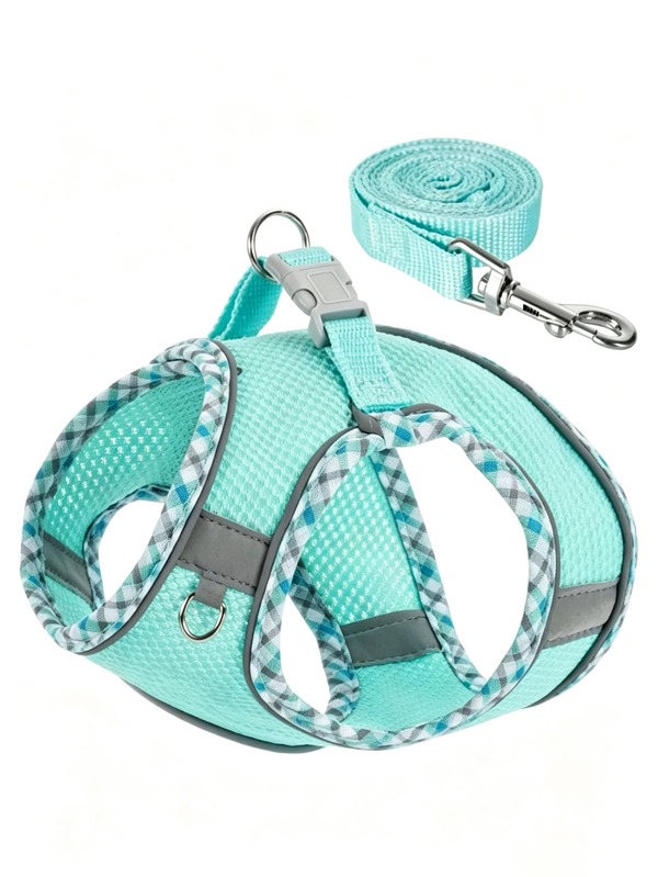 Dog Harness And Leash Set, Anti-Pull Pet Harness, Suitable For Small Dogs Easy Walking, Soft And Breathable Small Dog Harness, Adjustable Reflective Vest-Style Harness, Suitable For Puppies, Kittens, Cats