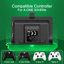 Rechargeable Battery Pack For Series One/S/X/Elite Controller, 600mAh, 2-3H Fast Charge For 20-25H Playtime, LED Power Indicator, ABS, Black, Battery For Gamers - Black - View 5