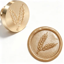 BAOFALI 1pc 25mm Phoenix/Bee/Bird/Mushroom/Flower/Wing/Bow Detachable Round Brass Stamp Head (No Handle), Suitable For Decoration, Greeting Cards, Envelopes, Wine Bottle Packaging, Notebooks, Perfume Bottles - Wax Stamp Head - View 27