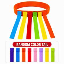 Tail Tag Game Belt, Belt With 6 Detachable Tails, Random Color, Hook And Loop Running Chase Activity Equipment, Back To School Gift, Suitable For Sports Day, Backyard Lawn, Carnival Party, Camping Picnic, Team Building, Outdoor Games, Adult Group Competition - One Size Fits All - View 15