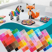 62,000pcs 120 Colors Full Set, High-Quality Hama Beads Set, Complete DIY Pixel Art Gift Pack, With Full Upgraded Tool Kit, Suitable For Family, Handmade Pixel Art Crafts, Craft Beads Set, Creative Art - Multicolor - View 5