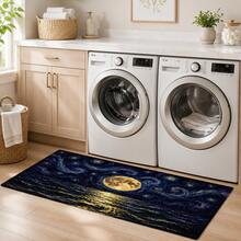 Pattern Printed Long Runner Rug Series, Home Area Rug, Door Mat, Indoor Entrance Mat, Bedroom Bedside Rug, Kitchen Rug, Kitchen Runner, Suitable For Living Room, Laundry Room, Bathroom - Multicolor - View 1