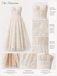Ivory Riviera Lace - 白色 - 查看 9