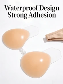 2/1 Pair Women's Waterproof Thick Silicone Breast Petals, Suitable For Small Breast Lift And Cleavage, Wedding Photography - Multicolor - View 5