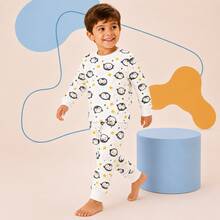 Kit 3 conjuntos de pijamas manga longa infantil total 6 peças para crianças meninos de 1 até 6 anos - Multicolorido - Visão 5