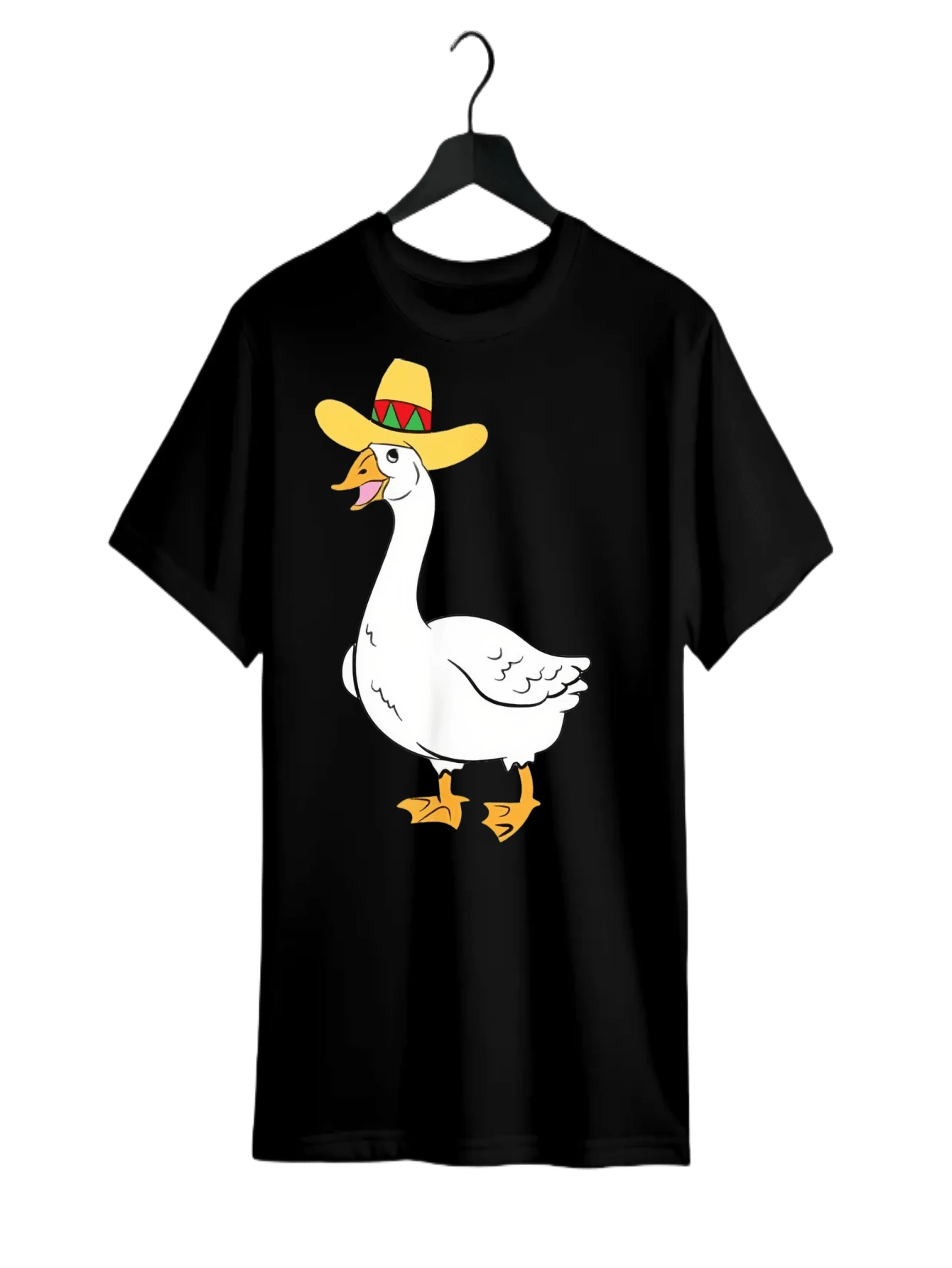 Joyful Goose Pun T-Shirt – Premium 100% Cotton For Comfort - 黑色 - 查看 1