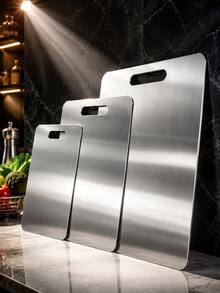 3-Piece Titanium Cutting Board Set 2026 New Upgrade - Heavy Duty Durable, Rust-Proof, Easy To Clean, Space-Saving, Rounded Corners, With Hanging Hook Handle - Durable Kitchen Prep Board For Meat, Vegetables And Fruits - Suitable For Home, Outdoor BBQ And Gifts - Multicolor - View 13