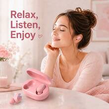 Pink Mini Wireless Earbuds With Charging Case, Suitable For Women And Girls, 150mAh Battery - View 8