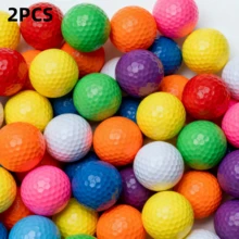 Colorful No-Logo Golf Balls, Standard Competition Balls, Double-Layer Structure, 322 Standard Dimples, High-Elasticity Rubber Core, Durable Surlyn Outer Layer, Beautiful Golf Gift - Multicolor - View 13