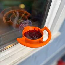 1pc Suction Cup Window Mounted Parrot Feeding Bowl With Double-Sided Grip Ring, Multi-Color Detachable Food Container, Wall-Mounted/Glass-Mounted, Suitable For Indoor/Outdoor Window Parrot Feeding Setup, Bird Cage Accessory - one-size - View 5